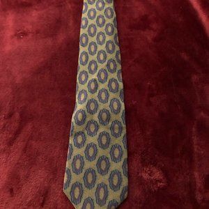 Gian Franco Ferretti Brown/Purple Abstract 100% Silk Tie